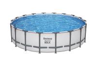 Bestway 561FJ BW Каркасный бассейн Steel Pro Max 549x132 см, 26000 л, фил.-нас. 5678 л\ч, лестн, тент
