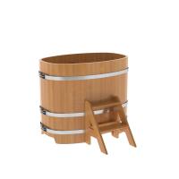 Купель овальная из лиственницы 0,76х1,16