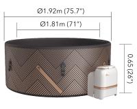 MSpa F-MO082W СПА-бассейн 192х65см "Mono" 1120л, круглый, аэромассаж
