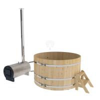 Фурако из кедра D=1.8 с наружной печкой.