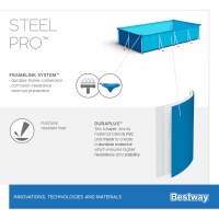 Bestway 56411 BW Каркасный бассейн Steel Pro 300х201х66см, 3300л, фил.-насос 1249л/ч