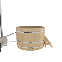 Фурако из кедра D=1.5 с наружной печкой.