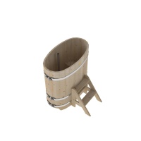 Купель овальная из кедра 0,76х1,16