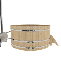 Фурако из кедра D=2.1 с наружной печкой.