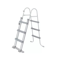 Bestway 56714 BW Каркасный бассейн Power Steel 427х250х100см, "Камень", 7250л, фил.-нас. 2006л/ч, лестн, тент, попл-доз