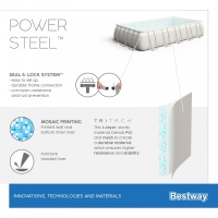 Bestway 56623 BW Каркасный бассейн Power Steel 956х488х132см, 52231л, песч.фил.-нас. 8327л/ч, лестн., тент, попл.-доз