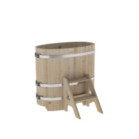 Купель овальная из кедра 0,76х1,16