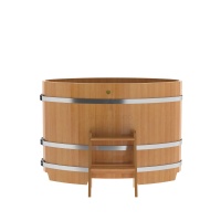 Купель овальная из лиственницы 0,80х1,42