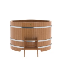 Купель угловая из кедра 1,37х1,37