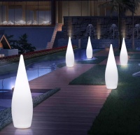 Светильник Капля 24х80 питание от 220, RGB