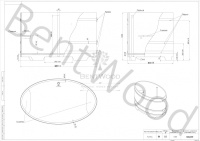 Купель овальная из кедра 1,08х1,75