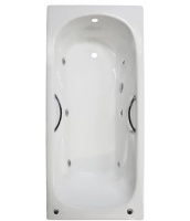 Ванна Aqualux Anatomic (Artex Mali) 180x80 с гидромассажем