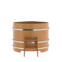 Купель угловая из лиственницы 1,19х1,19