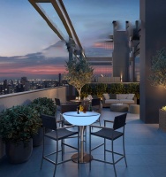 Комплект светящейся мебели Стол+2 стула V5