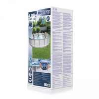 Bestway 56451 BW Каркасный бассейн 488х122см, 19480л, фил.-насос 5678 л/ч, тент, лестница