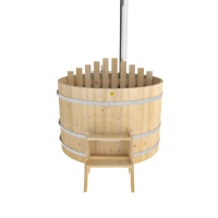 Фурако из кедра D=1.5 с внутренней печкой.